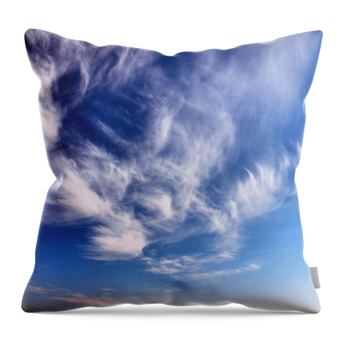 Clouds Throw Pillow featuring the photograph Whisper by Tom Druin