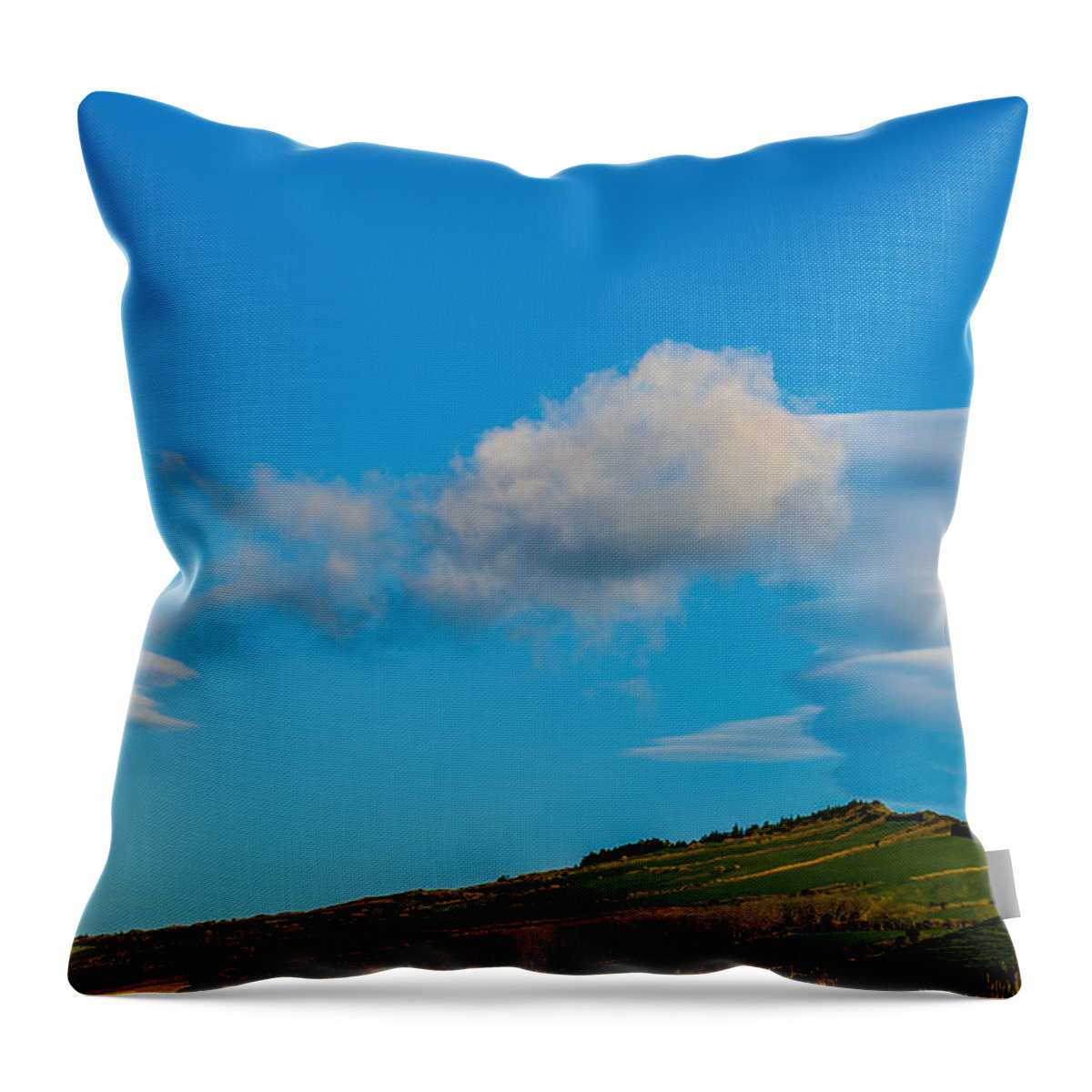 Above Throw Pillow featuring the photograph White Clouds Form Tornado by Joseph Amaral