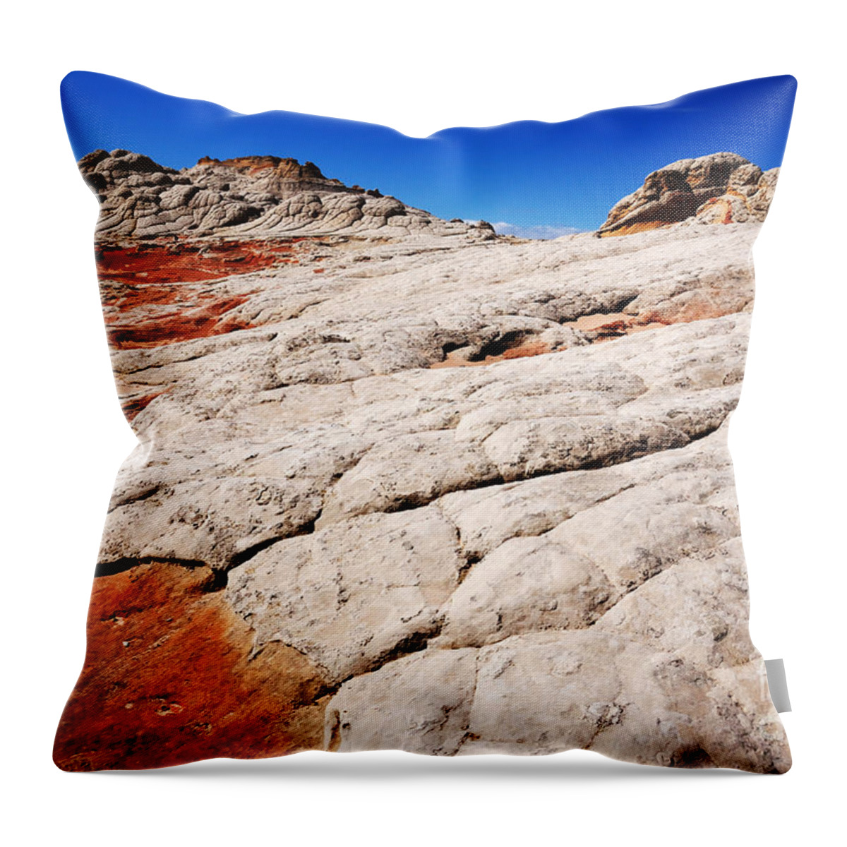 White Pocket Throw Pillow featuring the photograph White Pocket 3 by Vivian Christopher