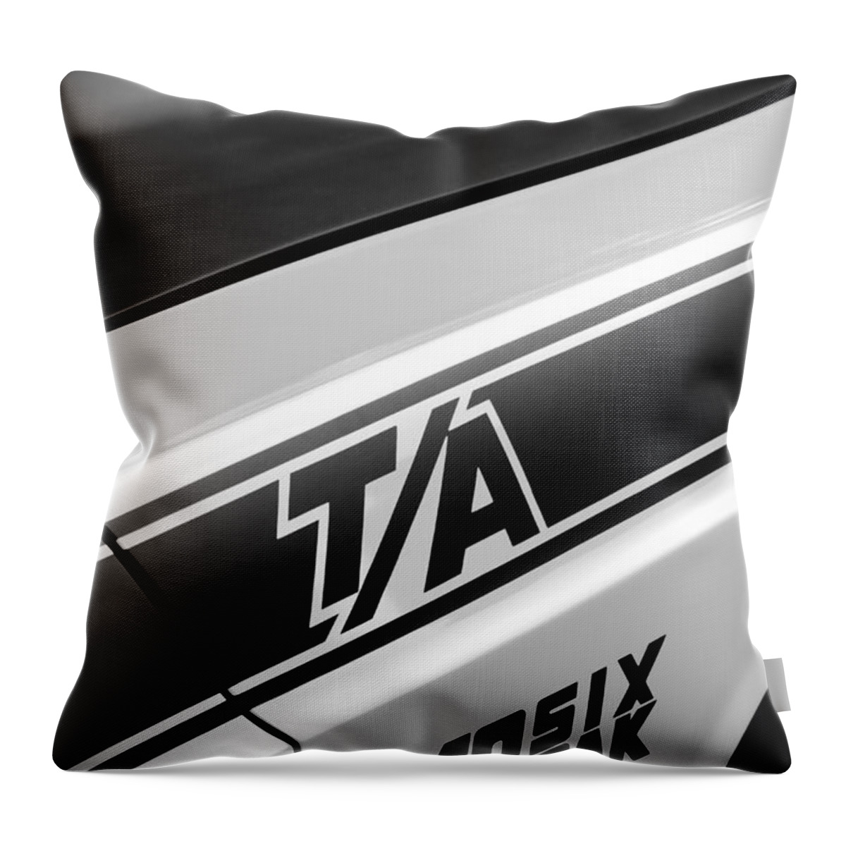 Dodge Throw Pillow featuring the digital art White TA by Gordon Dean II