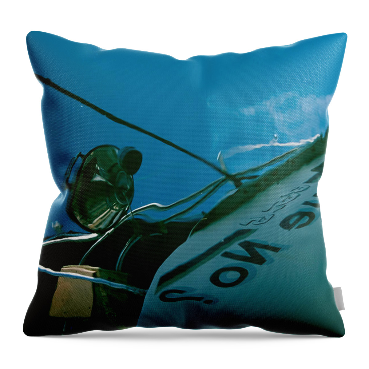 Sailboat Throw Pillow featuring the photograph Why Not Sail On The Por Que No by Jani Freimann