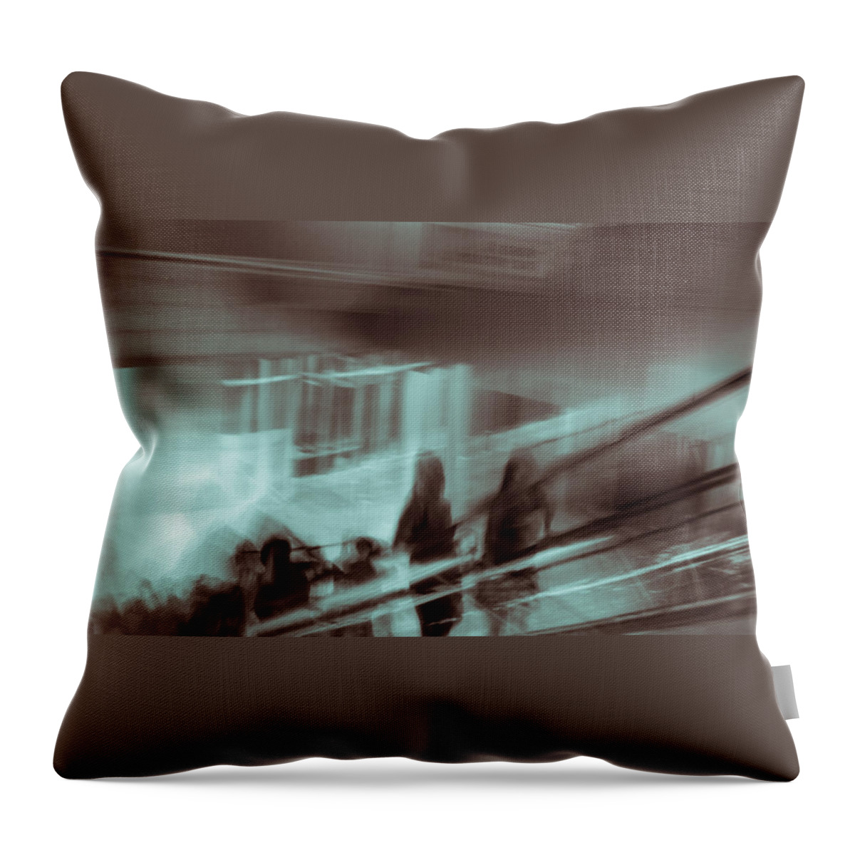 Impressionist Throw Pillow featuring the photograph Why Walk When You Can Ride by Alex Lapidus