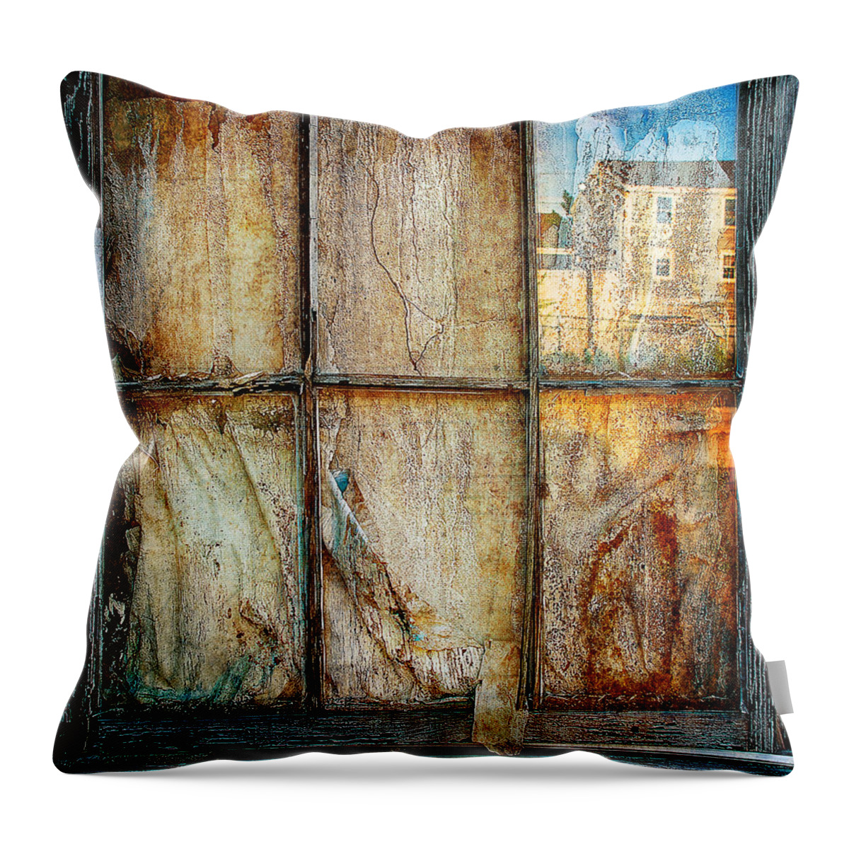 Window Throw Pillow featuring the photograph Window Through Time by Rick Mosher