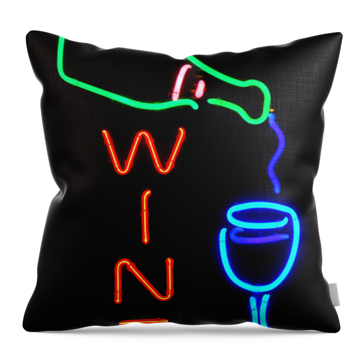 Wine Throw Pillow featuring the photograph Wine by Olivier Le Queinec