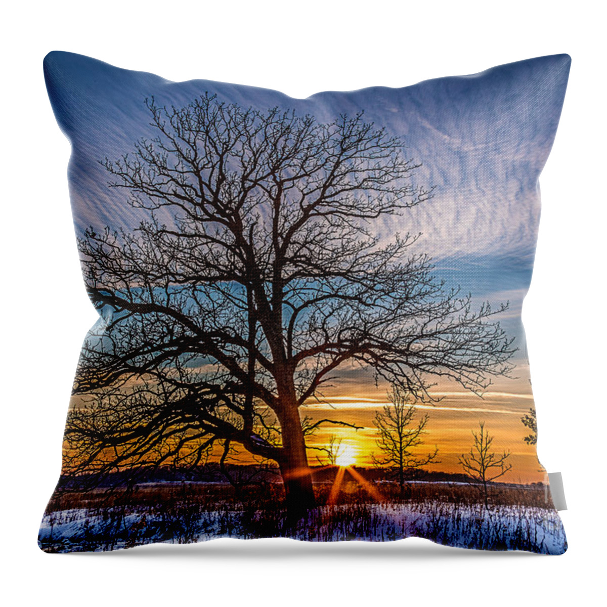 Clouds Throw Pillow featuring the photograph Winter Solace by Andrew Slater