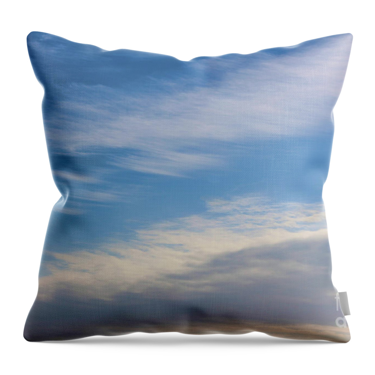 Sky Throw Pillow featuring the photograph Winter's Summer Sky by Barbara McMahon