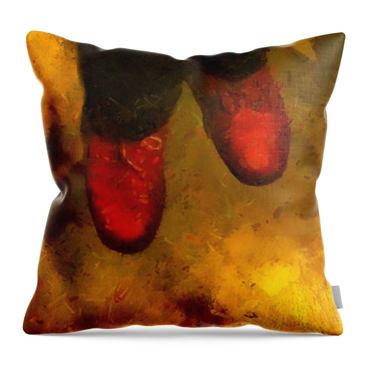Legs Throw Pillow featuring the painting Witch Walking by RC DeWinter