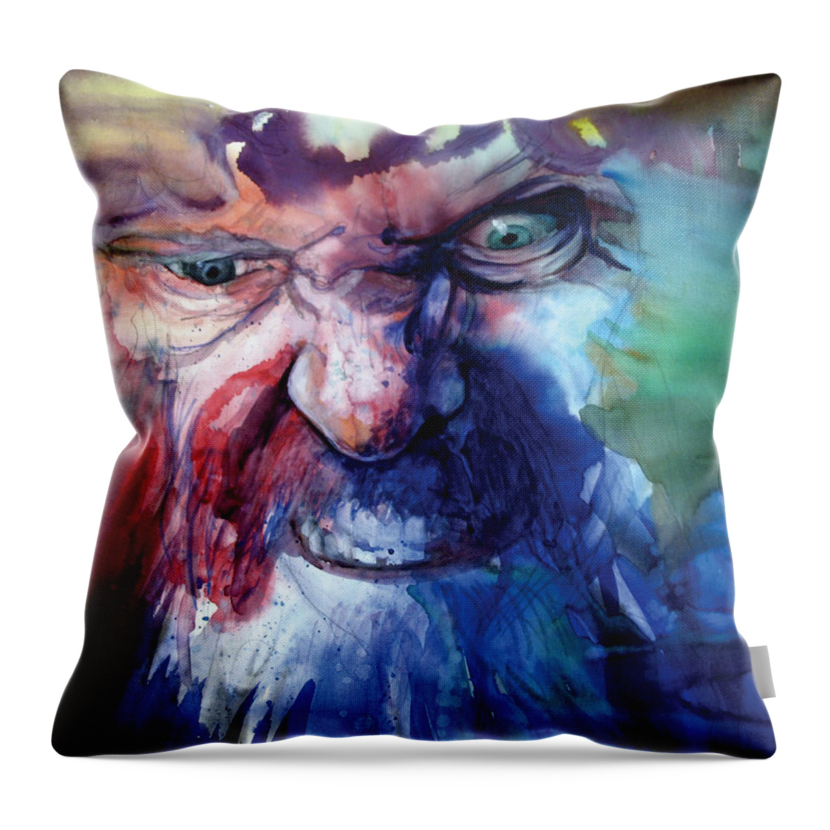 Emotions Throw Pillow featuring the painting Wizzlewump by Frank Robert Dixon