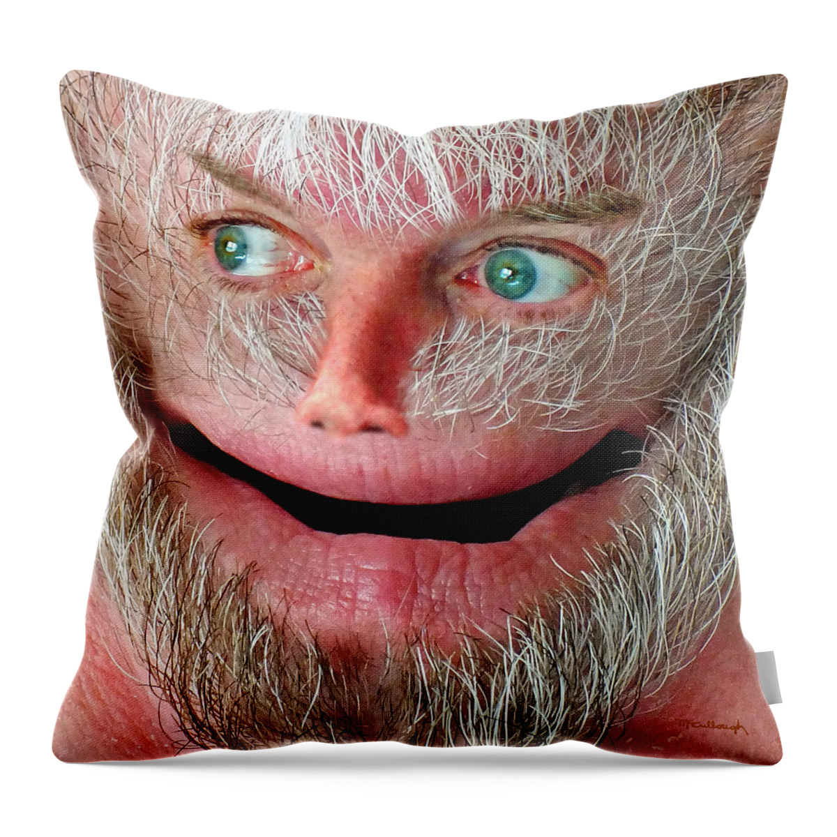 Harry Throw Pillow featuring the photograph Wondering Harry by Duane McCullough