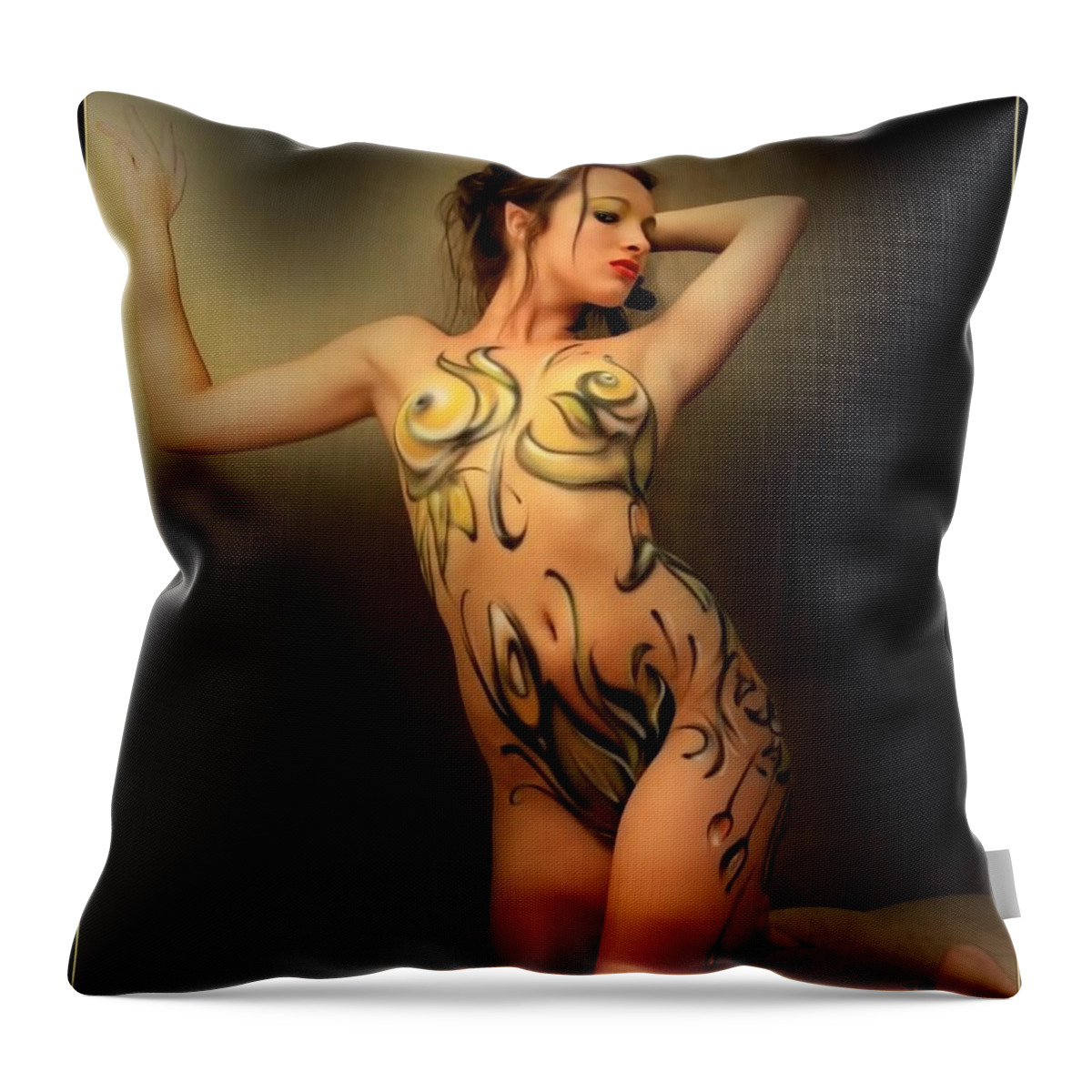 Fairy Throw Pillow featuring the photograph Wood Nymph by Jon Volden