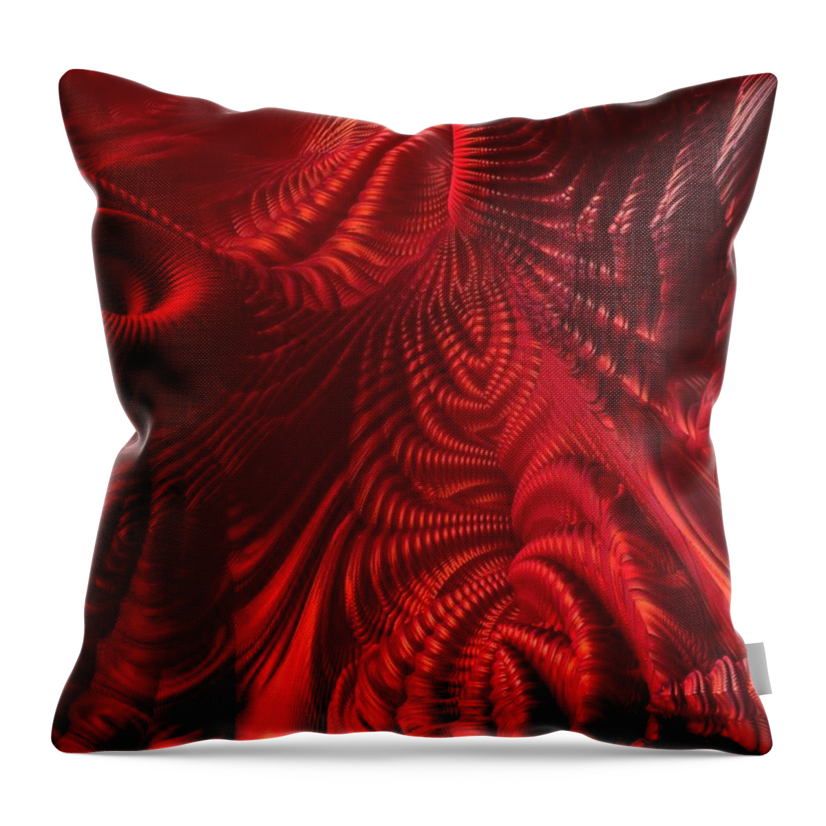 Alien Throw Pillow featuring the digital art World Apart by Lyle Hatch