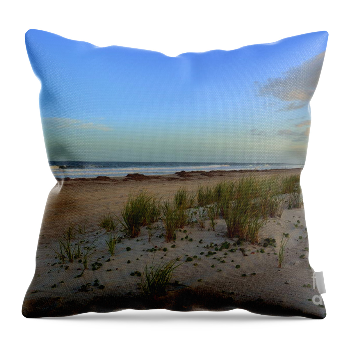 Beach Throw Pillow featuring the photograph Wrightsville Beach Dune by Amy Lucid
