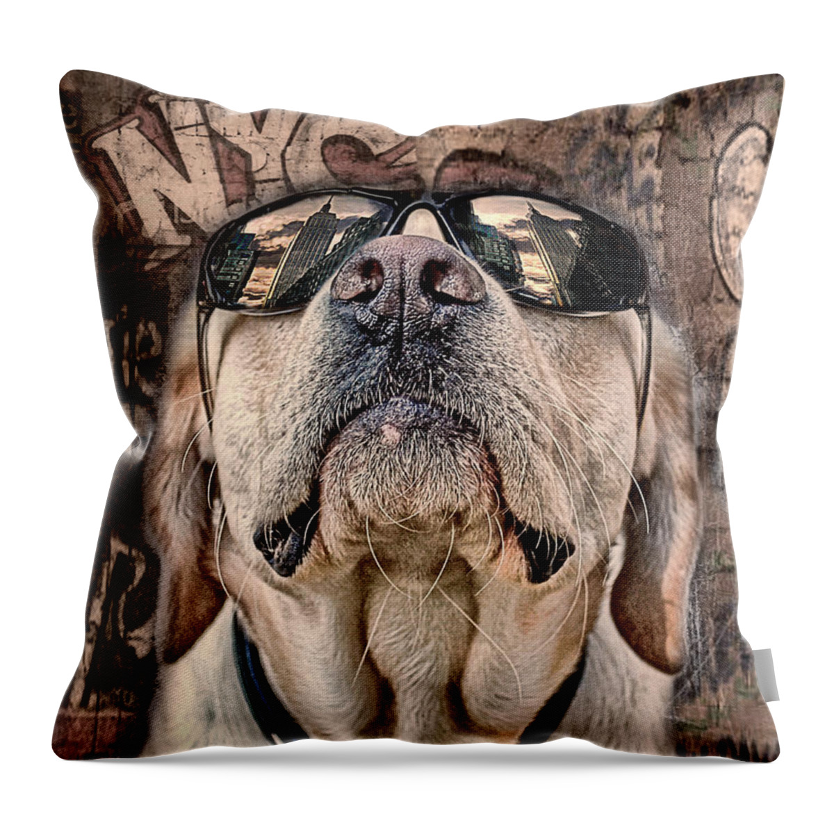 Animals Throw Pillow featuring the photograph Yeah Man . . . This Is Really High by Joachim G Pinkawa