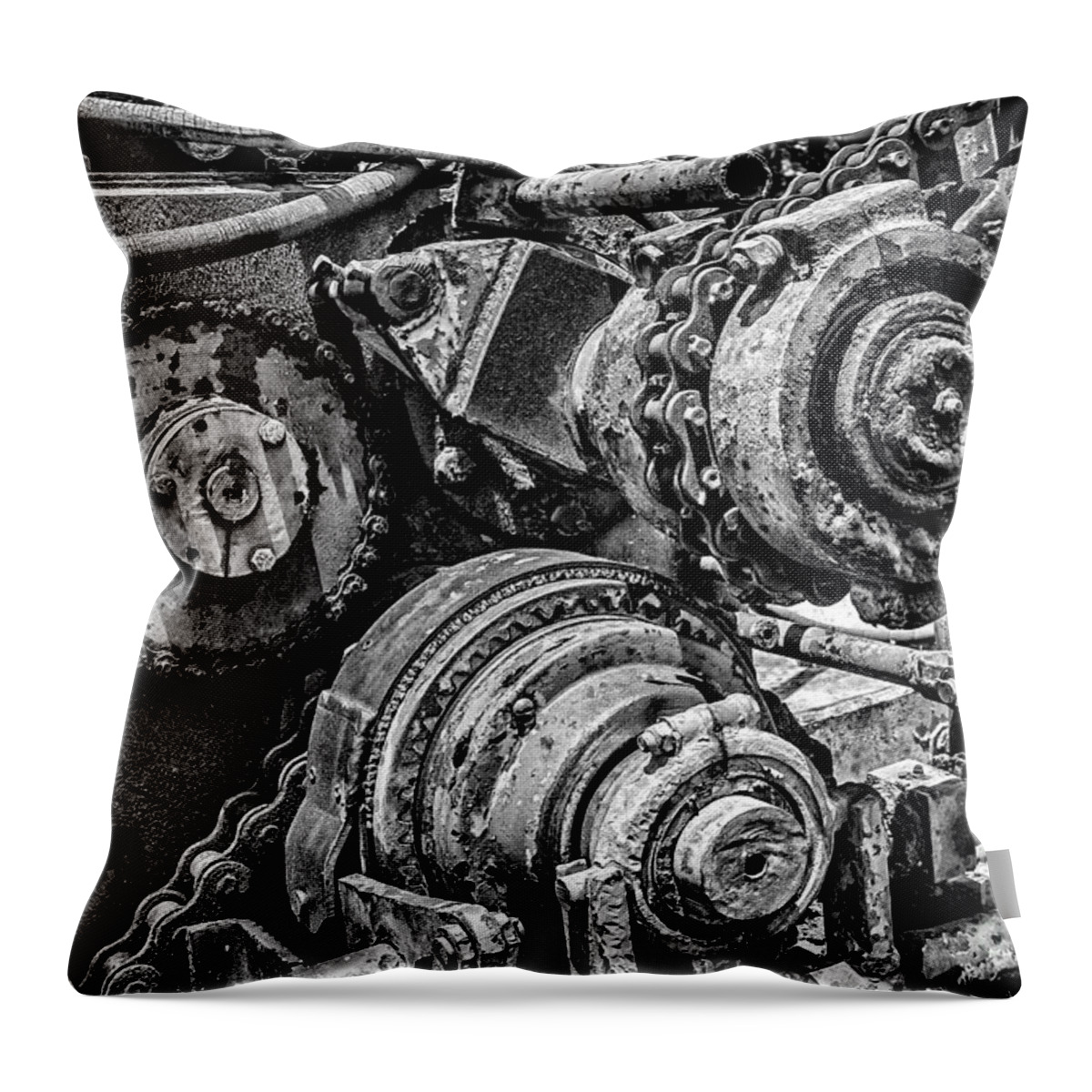 Work Throw Pillow featuring the photograph Yesterday's Work by Tamyra Ayles