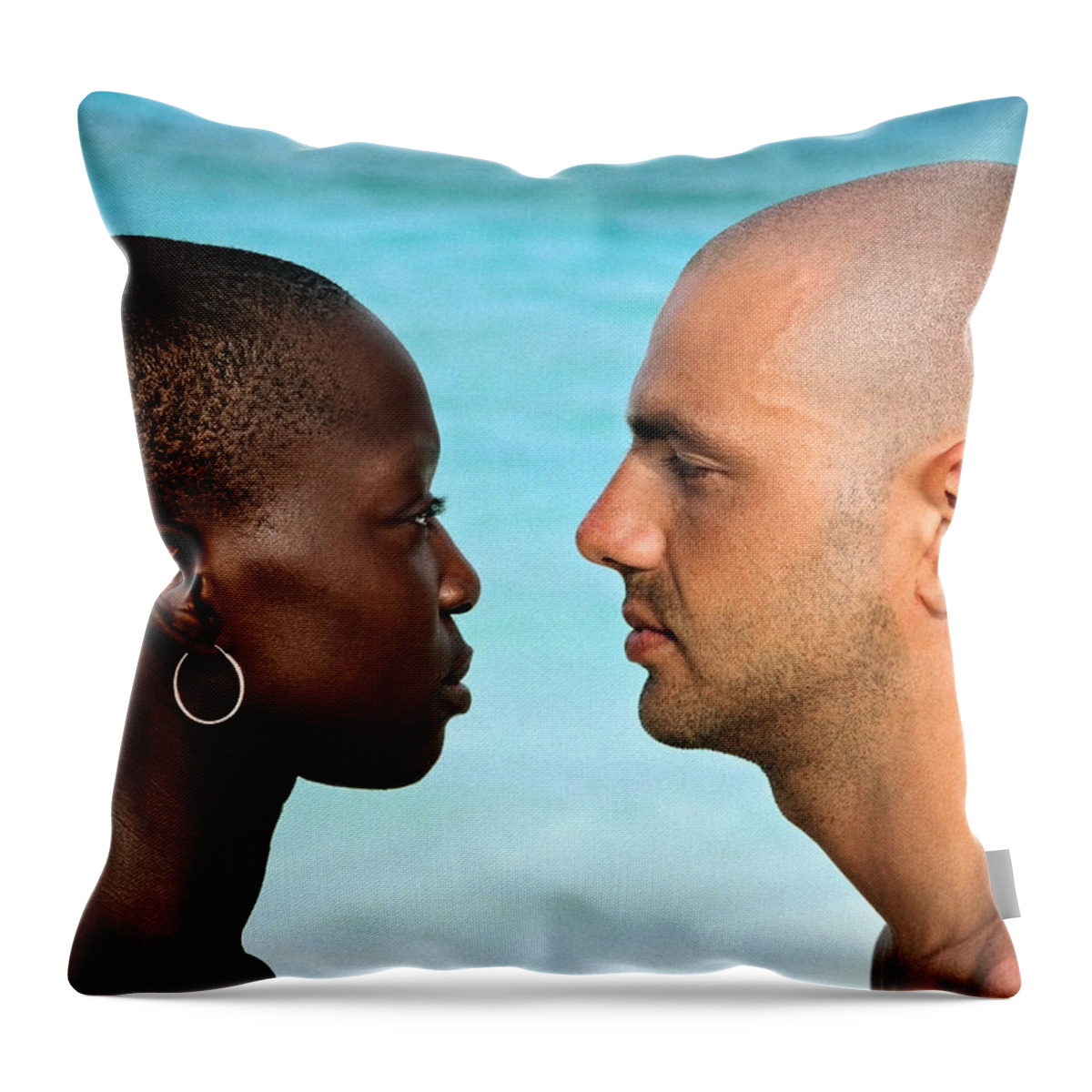 Man Throw Pillow featuring the photograph Yin Yang by Skip Hunt