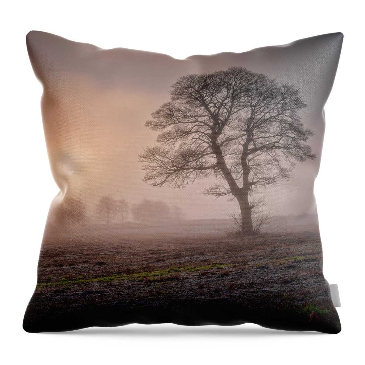 Scenics Throw Pillow featuring the photograph Yorkshire Sunrise by Vividvista (philip Hunter)