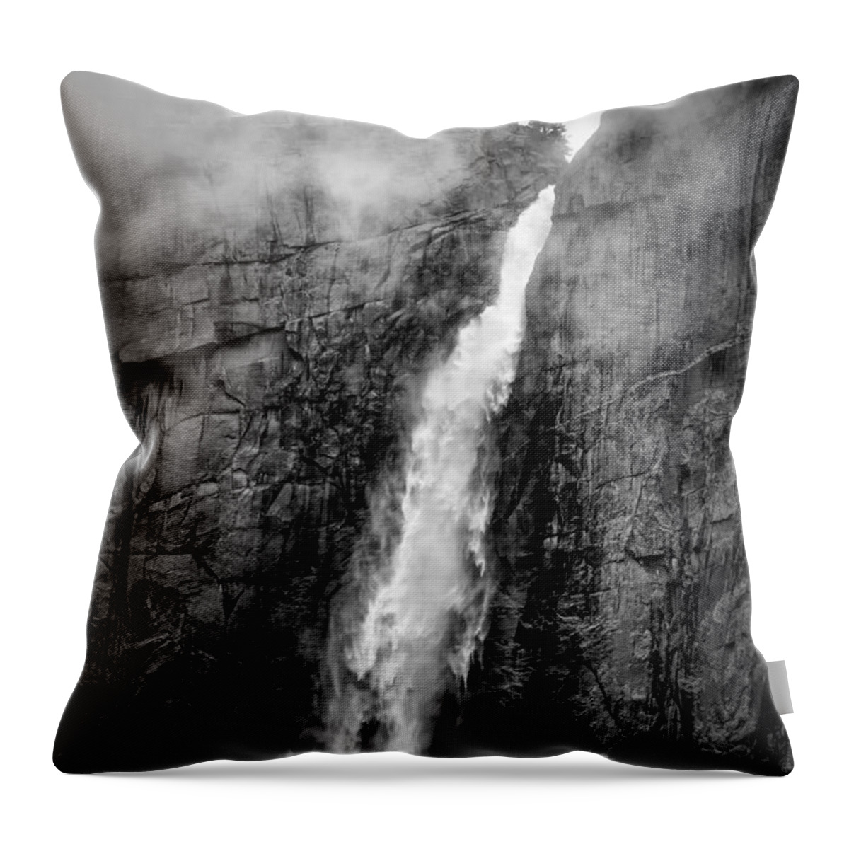 Yosemite Throw Pillow featuring the photograph Yosemite Fall by Anthony Michael Bonafede
