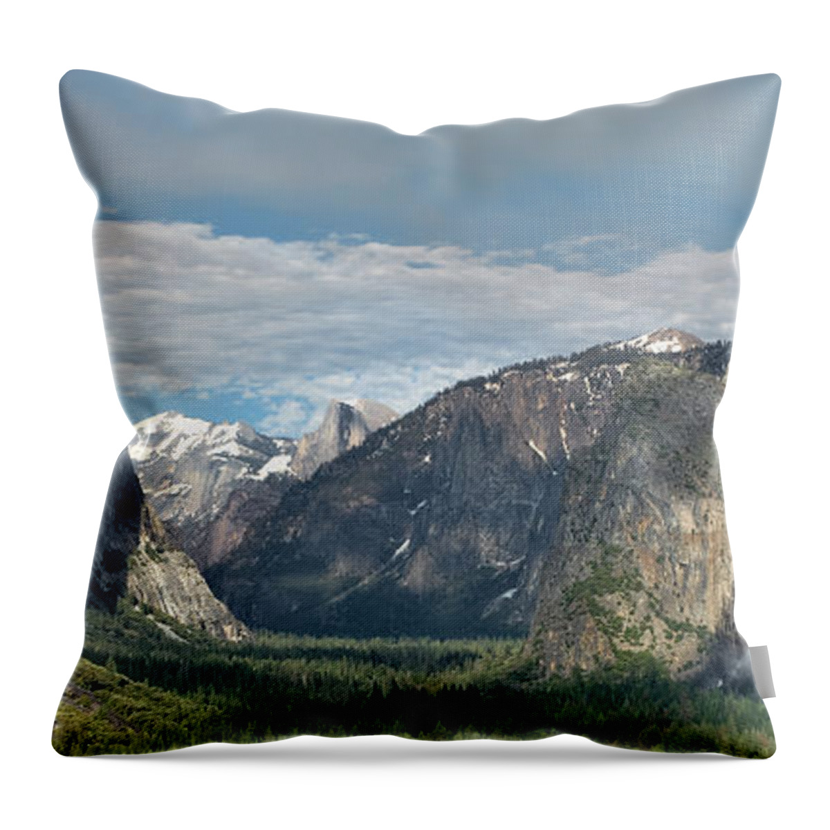 Yosemite Throw Pillow featuring the photograph Yosemite Valley Afternoon by Sandra Bronstein