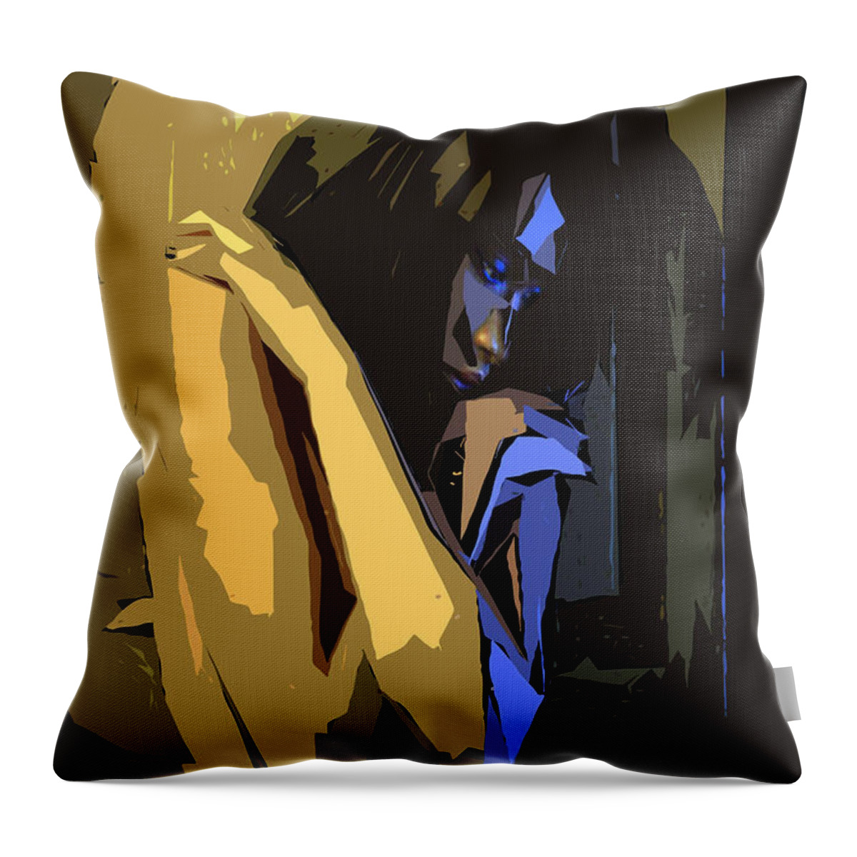 You Are Not Alone Throw Pillow featuring the digital art You are not alone 24 7 by Rafael Salazar