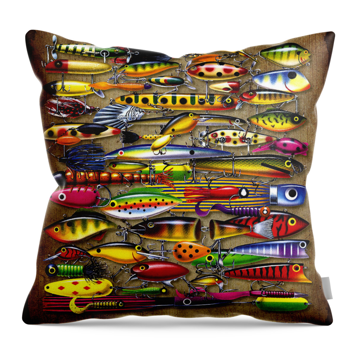 Jon Q Wright Throw Pillow featuring the painting You Can never have... by JQ Licensing