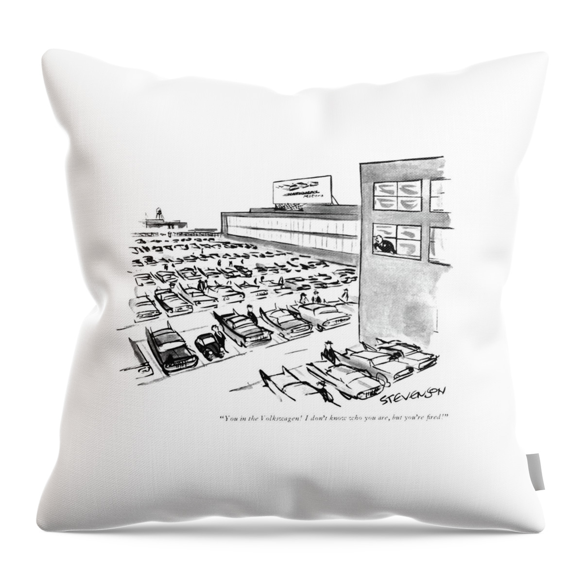 You In The Volkswagen! I Don't Know Who Throw Pillow