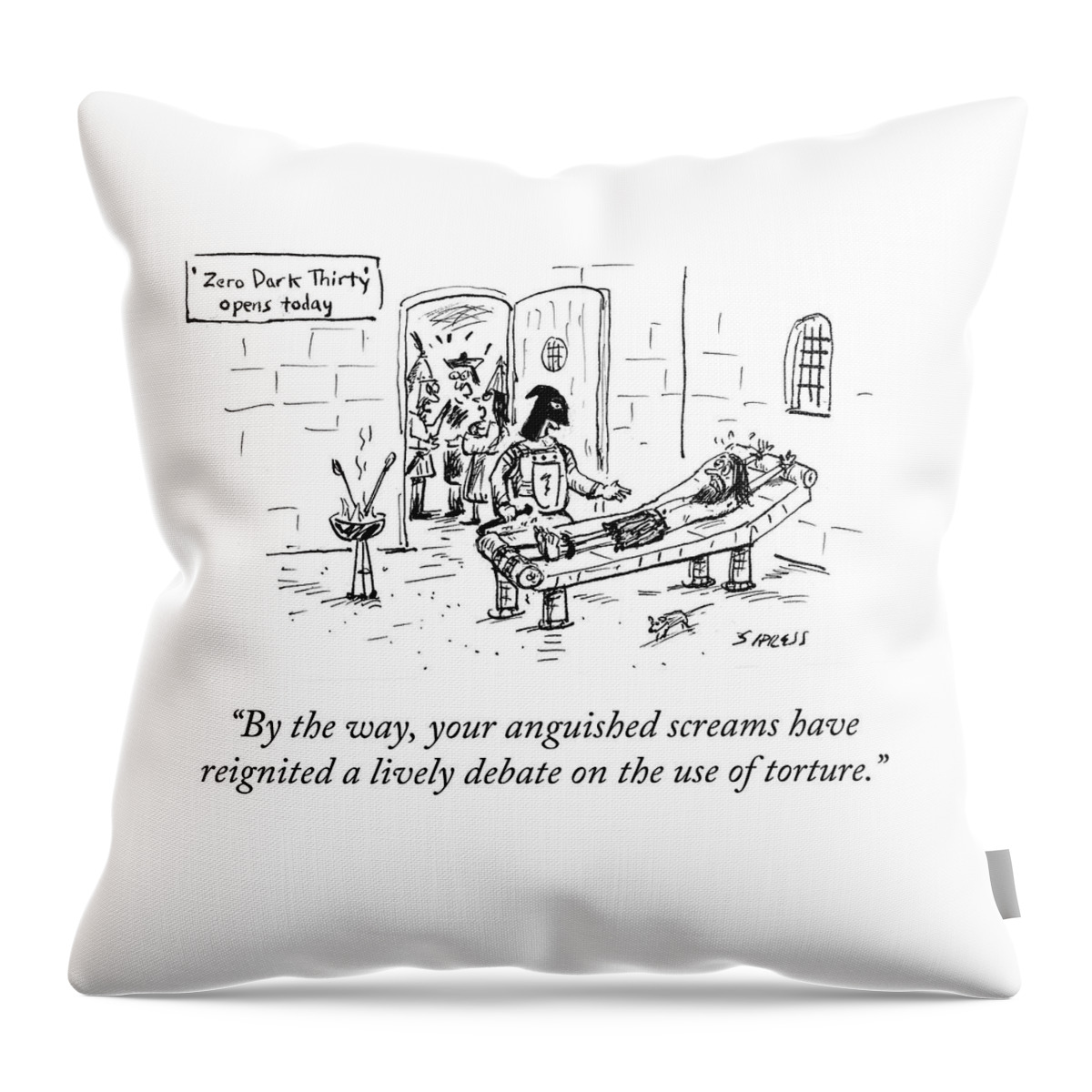 Your Anguished Screams Have Reignited A Lively Throw Pillow