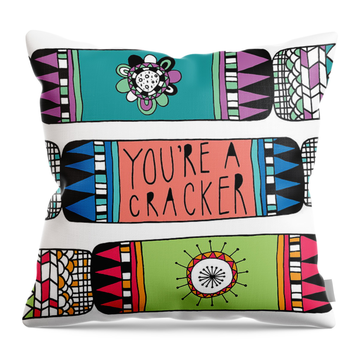 Susan Claire Throw Pillow featuring the photograph Youre A Cracker by MGL Meiklejohn Graphics Licensing