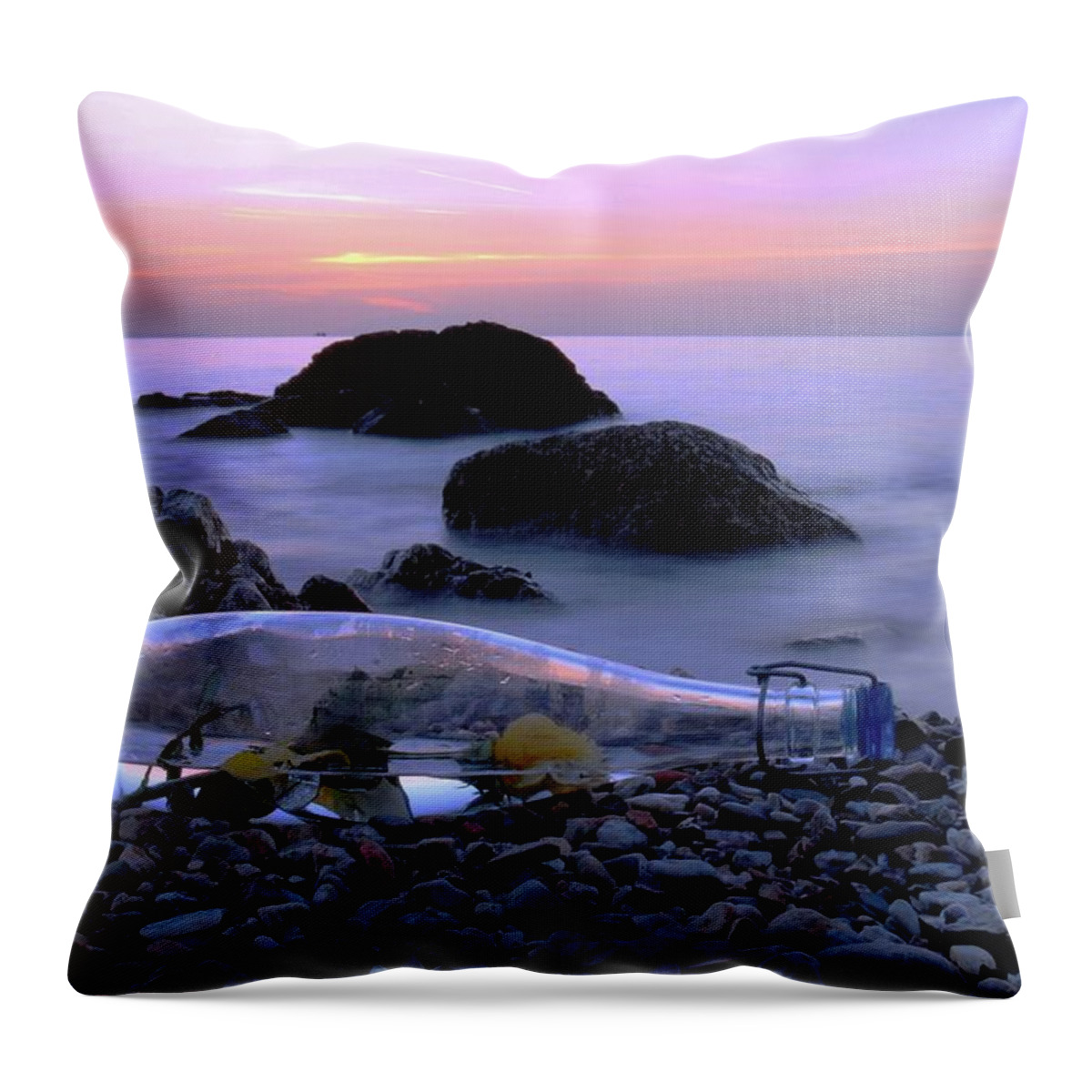 Scenics Throw Pillow featuring the photograph Youve Got Message by Iliaso