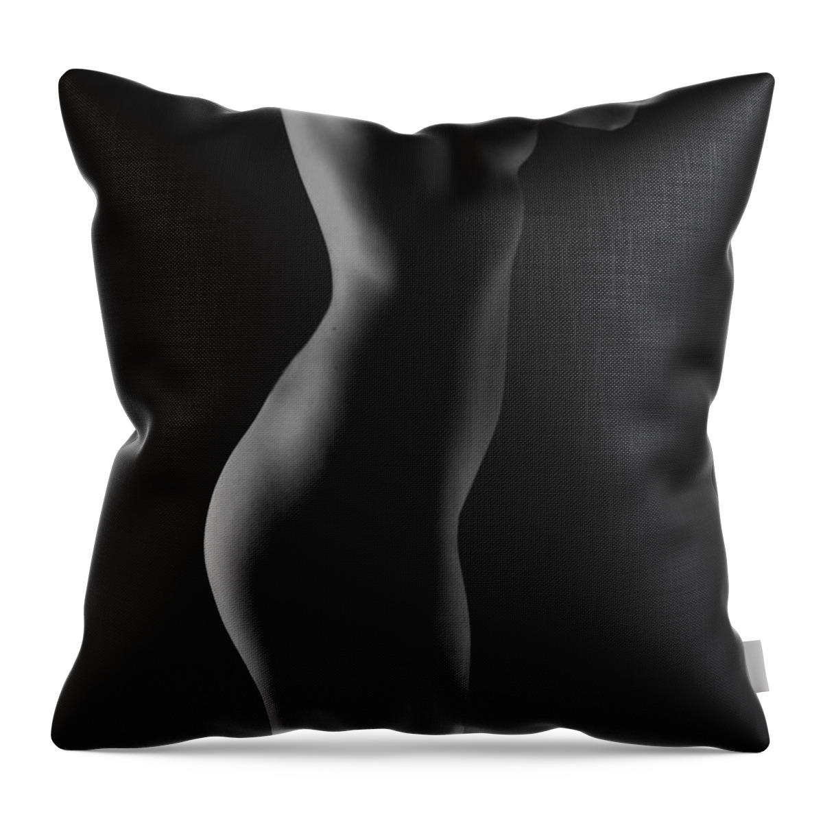 Black And White Throw Pillow featuring the photograph Zen by Blue Muse Fine Art
