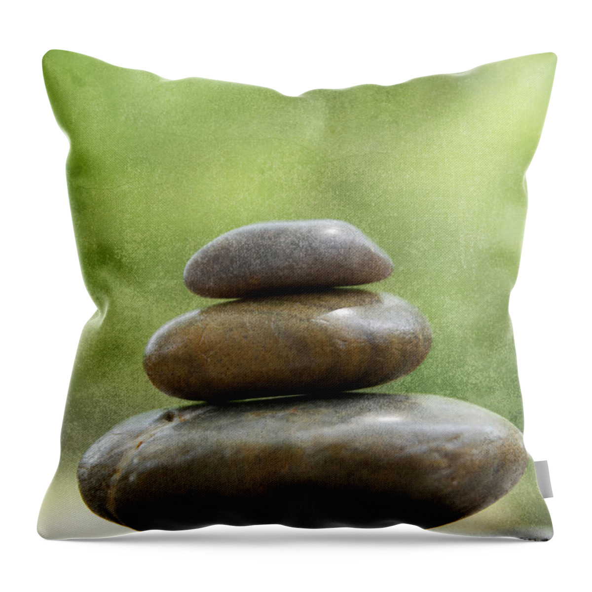 Still Life Photography Throw Pillow featuring the photograph Zen by Mary Buck