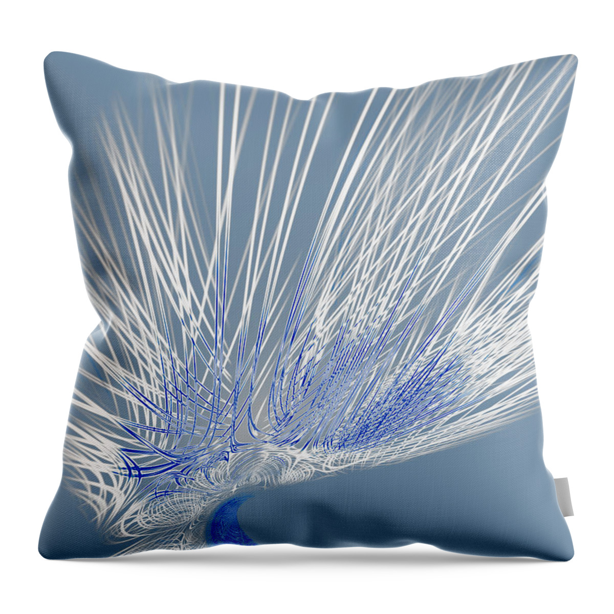 Abstract Throw Pillow featuring the digital art Zephyr by Judi Suni Hall