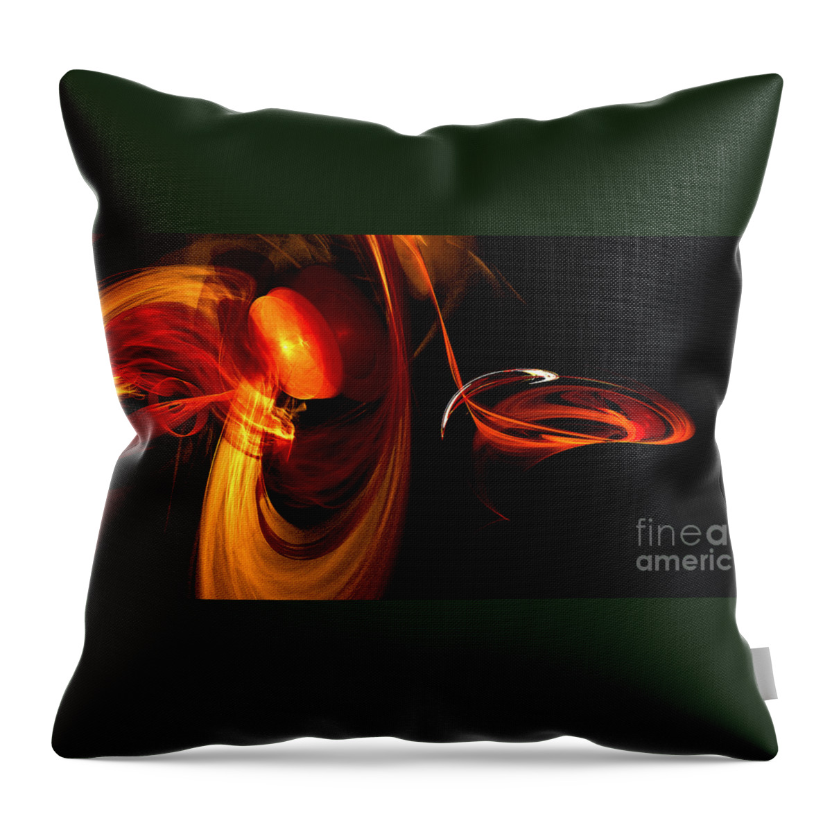 Fractal Digital Art Throw Pillow featuring the photograph Abstract Four #1 by Mike Nellums