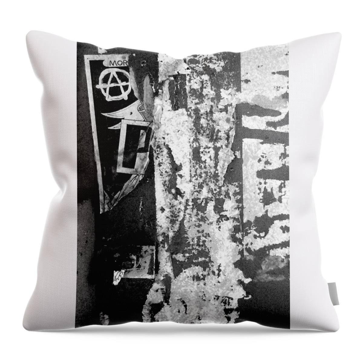 Urban Throw Pillow featuring the photograph Anarchy #2 by Roseanne Jones
