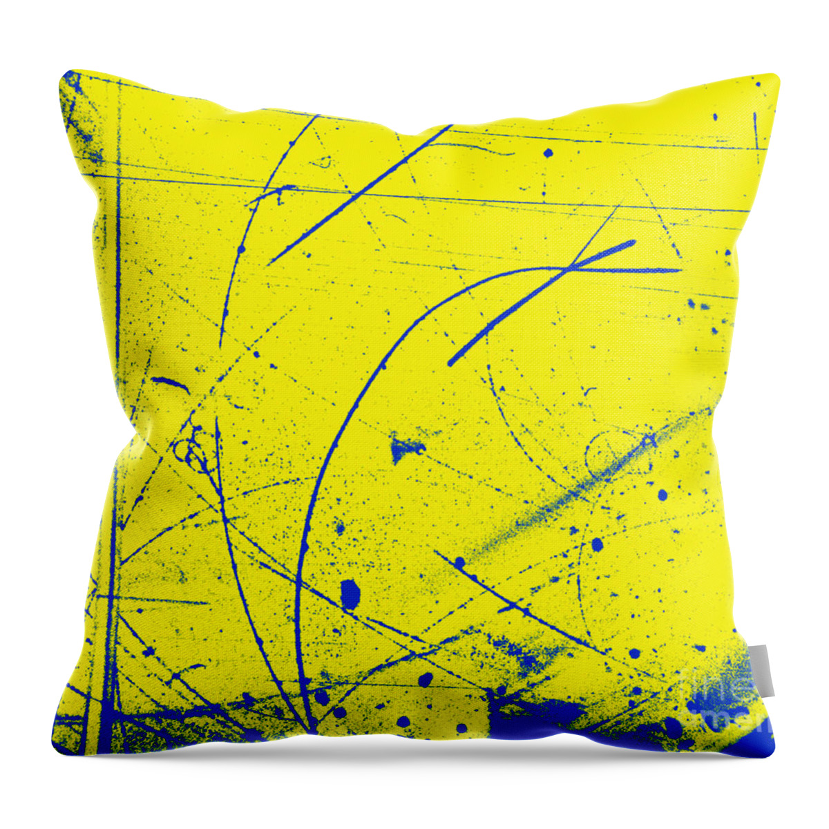 History Throw Pillow featuring the photograph Diffusion Cloud Chamber Tracks #1 by Science Source