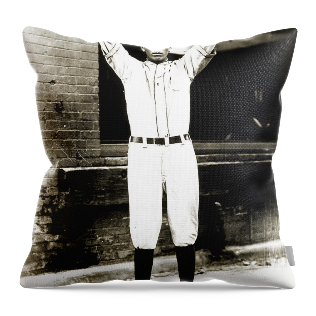 1920s Throw Pillow featuring the photograph Dizzy Dean (1911-1974) #1 by Granger