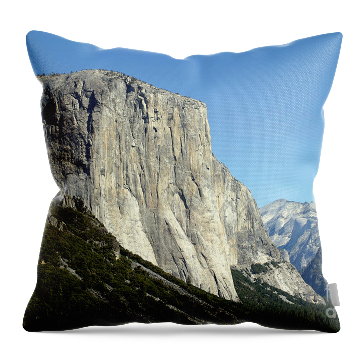 Yosemite Throw Pillow featuring the photograph El Capitan #1 by Henrik Lehnerer