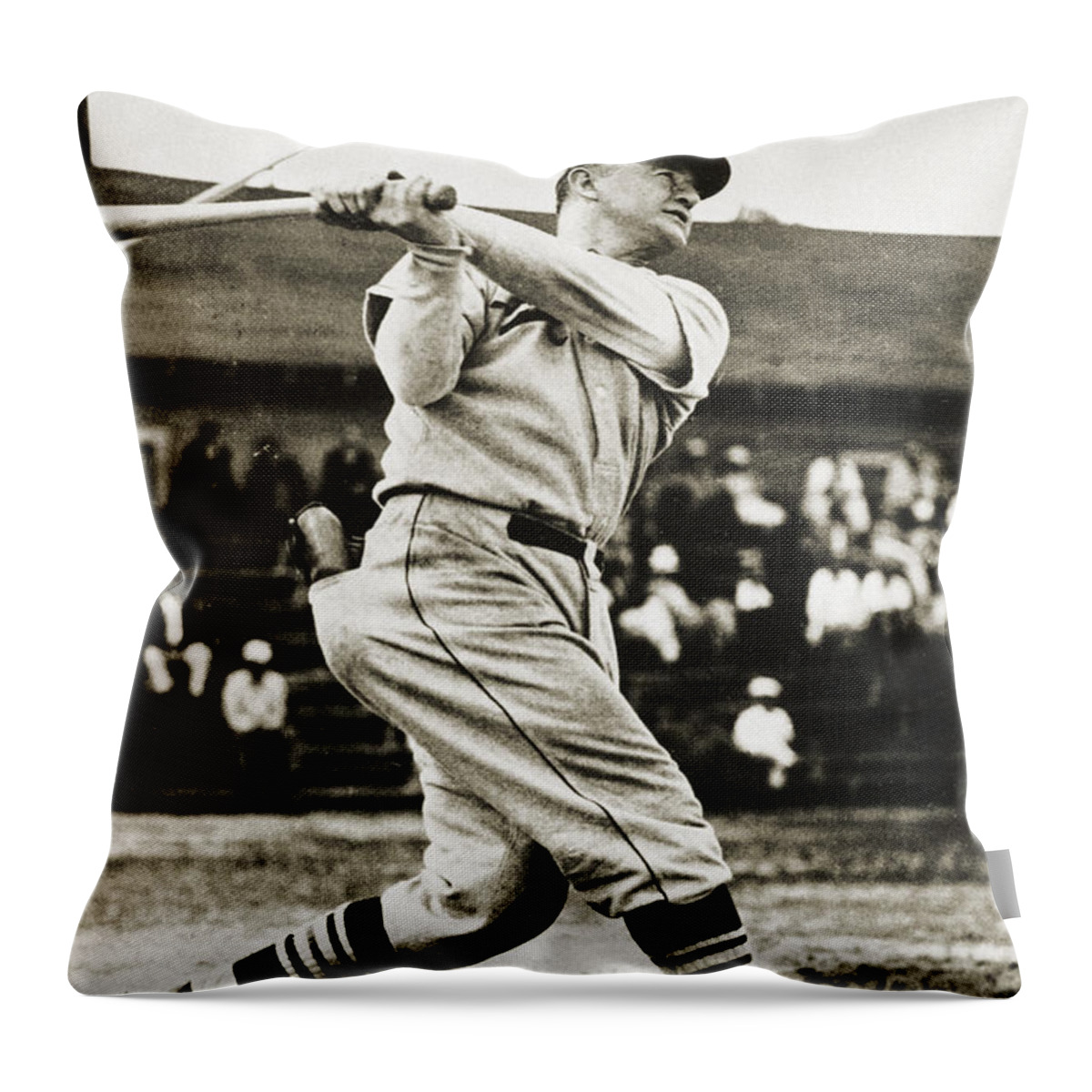 20th Century Throw Pillow featuring the photograph Frankie Frisch (1898-1973) #1 by Granger