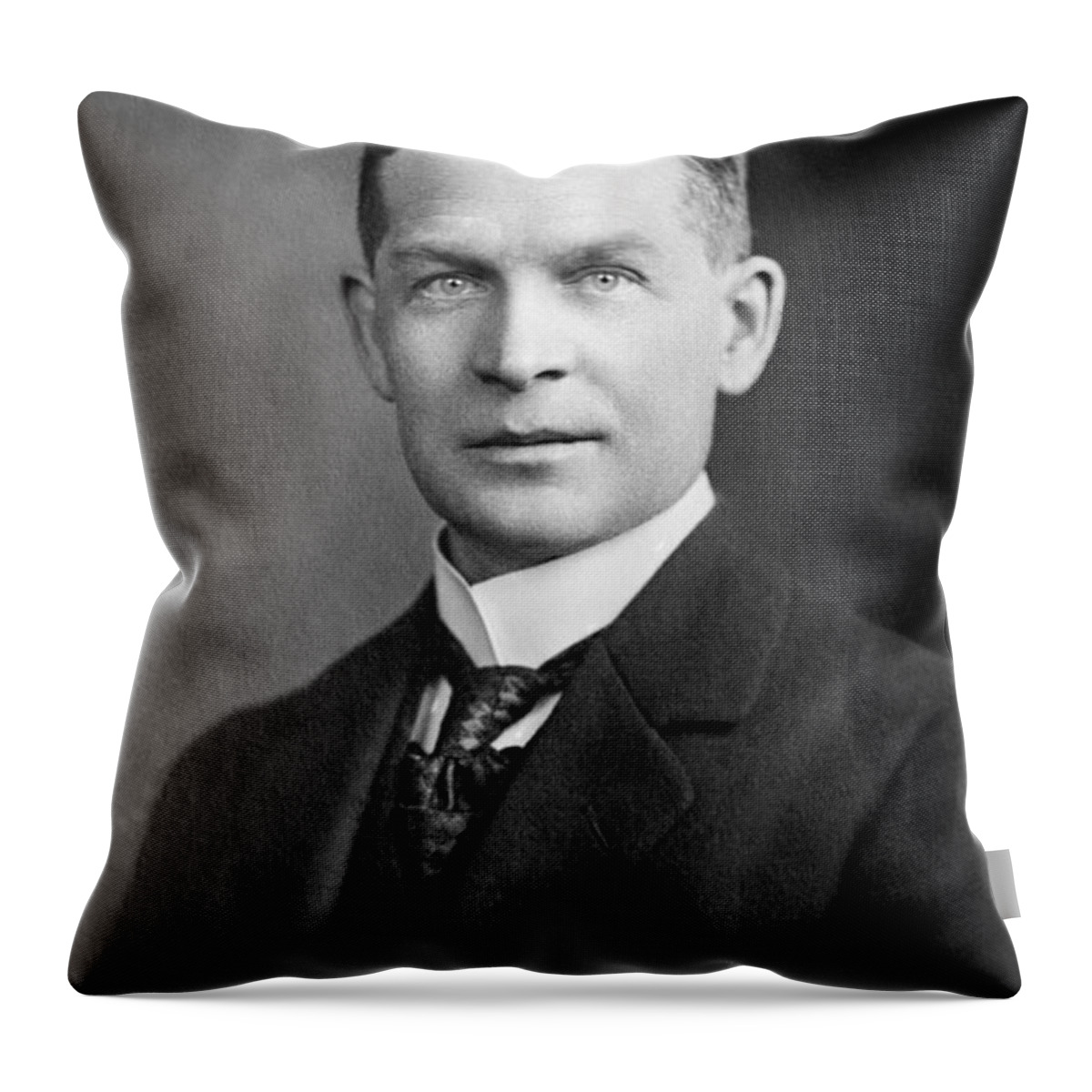 Science Throw Pillow featuring the photograph Frederick Soddy, English Radiochemist #1 by Science Source