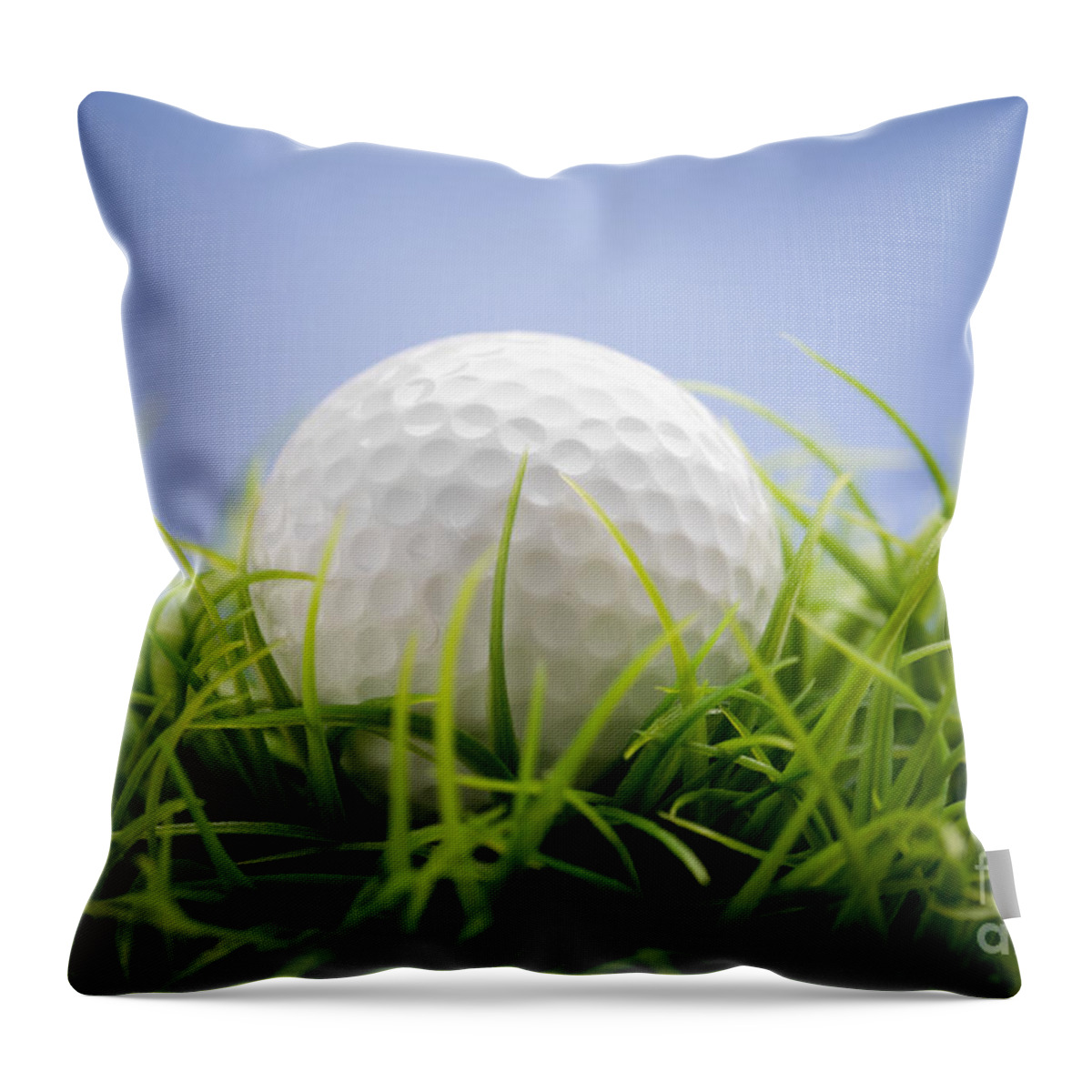 Activity Throw Pillow featuring the photograph Golfball #1 by Kati Finell