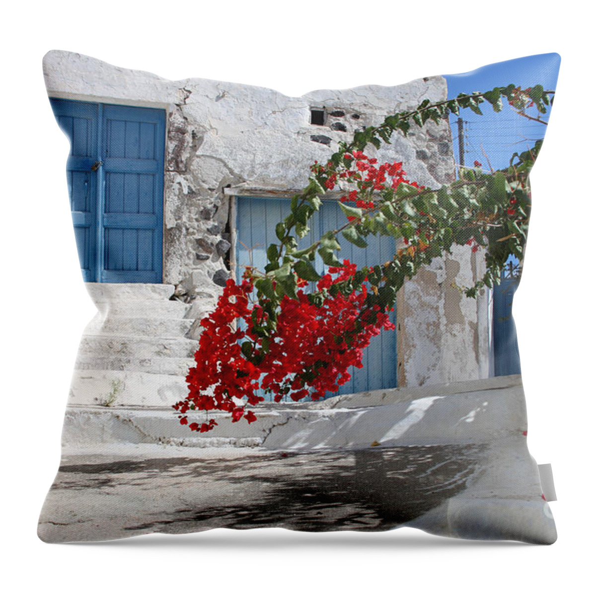 House Throw Pillow featuring the photograph Greece #1 by Milena Boeva