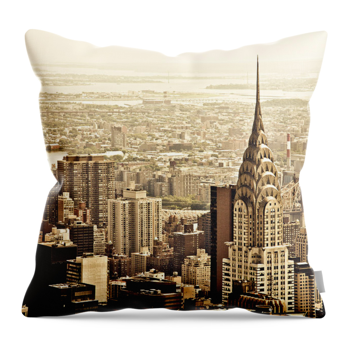 New York City Throw Pillow featuring the photograph New York City #1 by Vivienne Gucwa