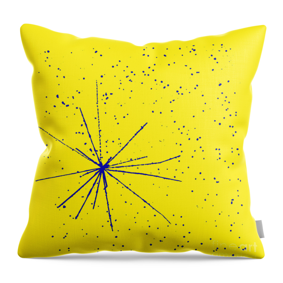 History Throw Pillow featuring the photograph Particle Tracks #1 by Omikron