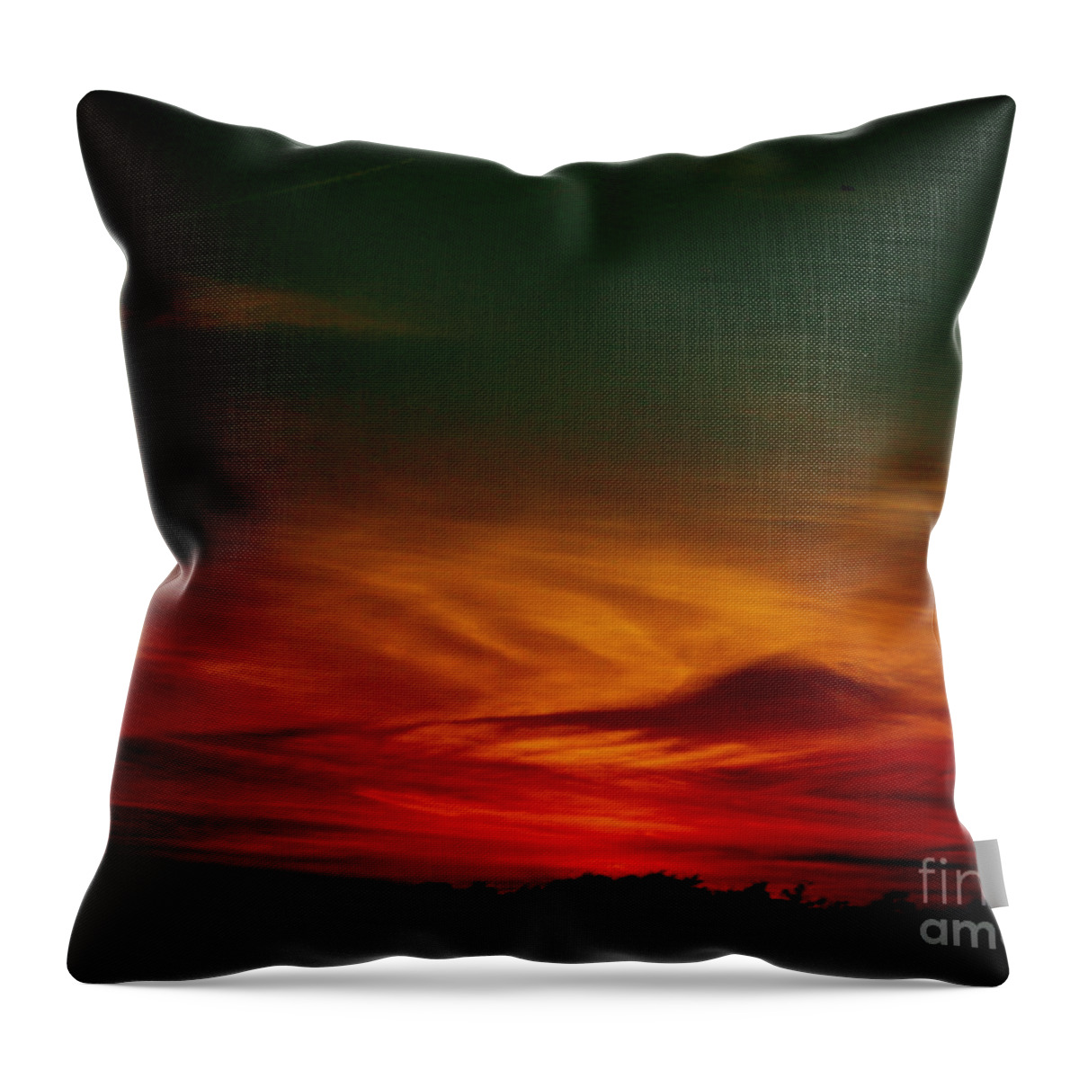 Sunset Throw Pillow featuring the photograph September 30 2007 #1 by Mark Gilman