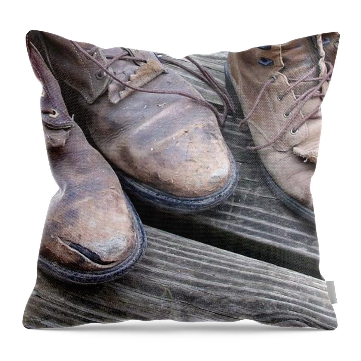 'sole' Mates Throw Pillow featuring the photograph 'Sole' Mates #1 by Elizabeth Sullivan