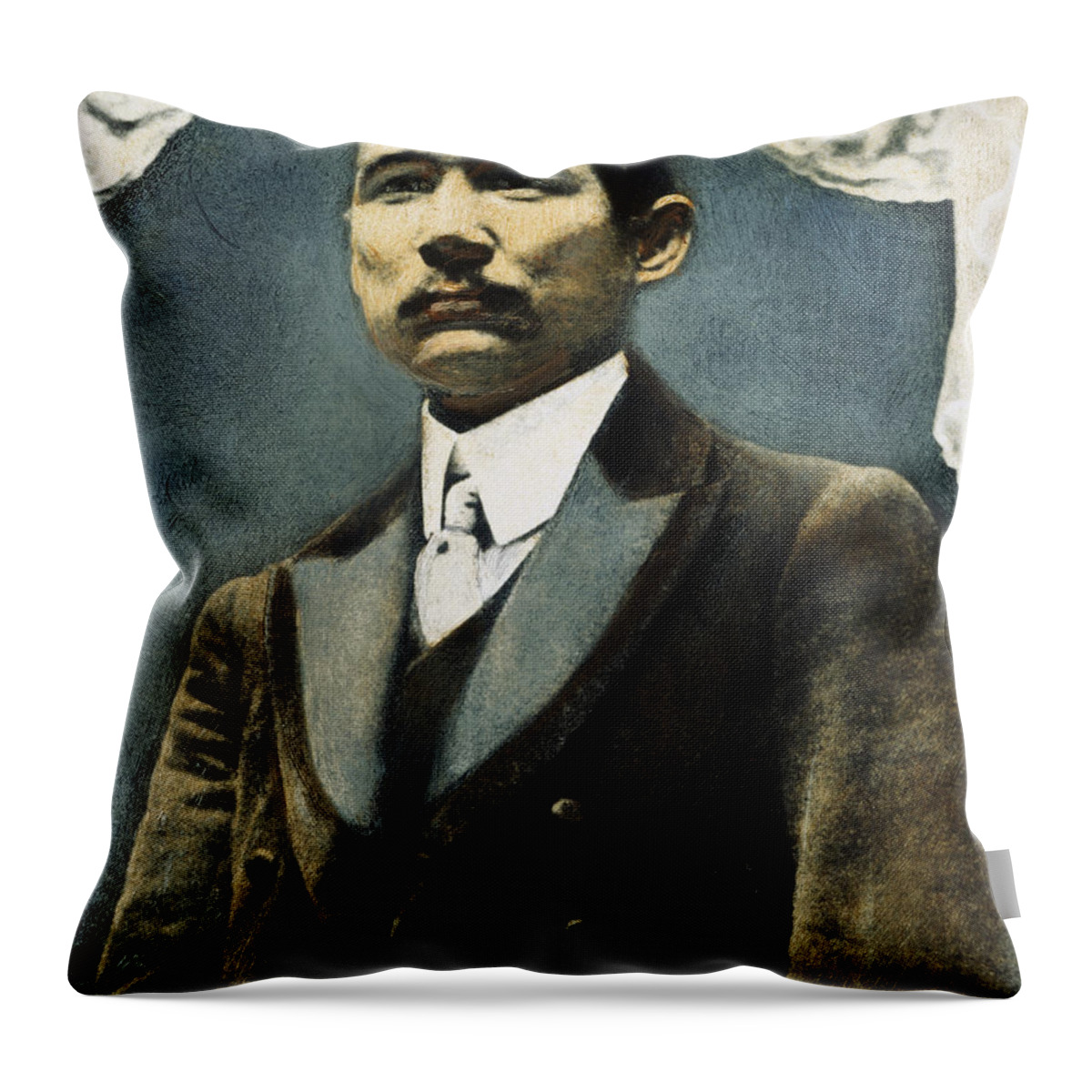 19th Century Throw Pillow featuring the photograph Sun Yat-sen (1866-1925) #1 by Granger