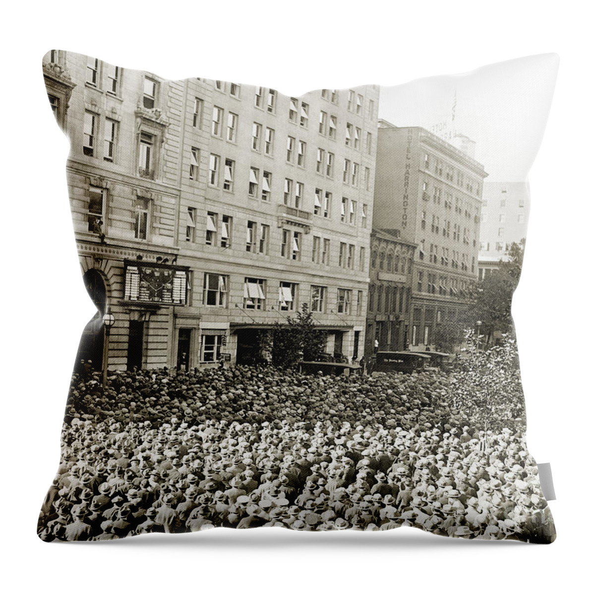 1925 Throw Pillow featuring the photograph World Series, 1925 #2 by Granger