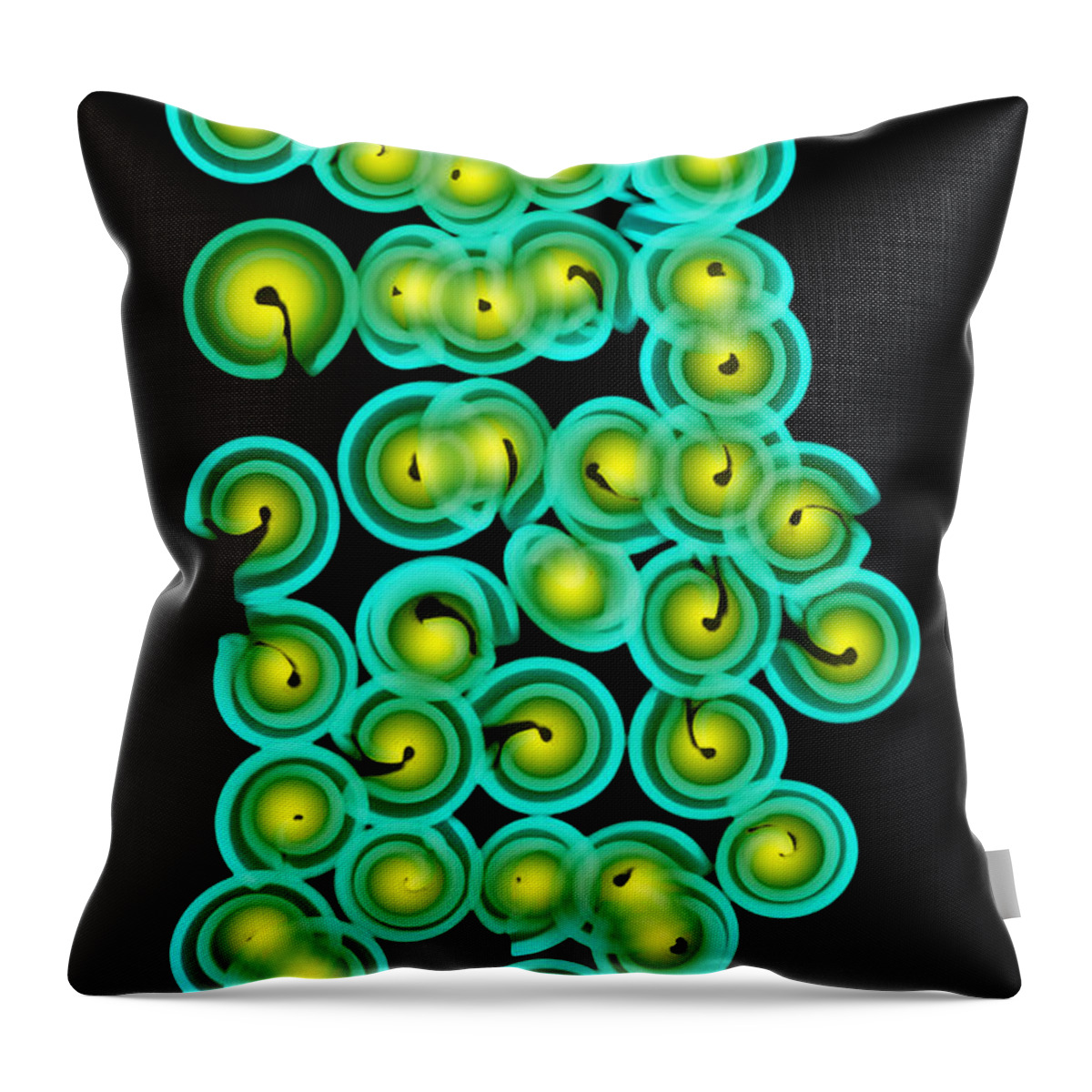 Xray Throw Pillow featuring the photograph X-ray Of Pasta #1 by Ted Kinsman