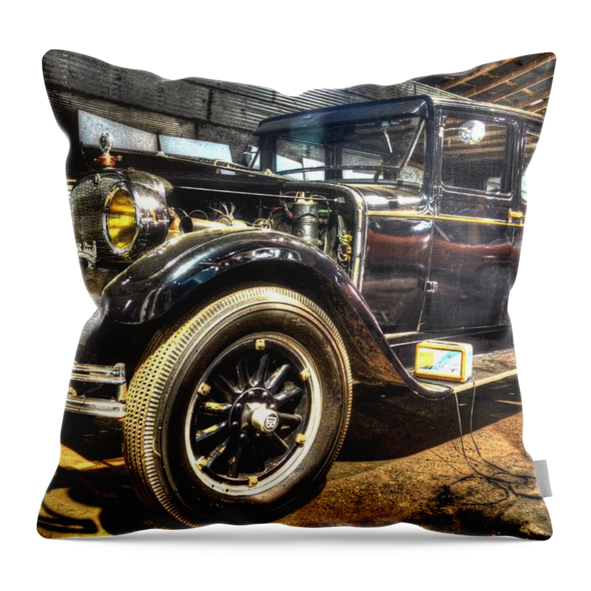 1927 Dodge Brothers Throw Pillow featuring the photograph 1927 Dodge Brothers by David Morefield