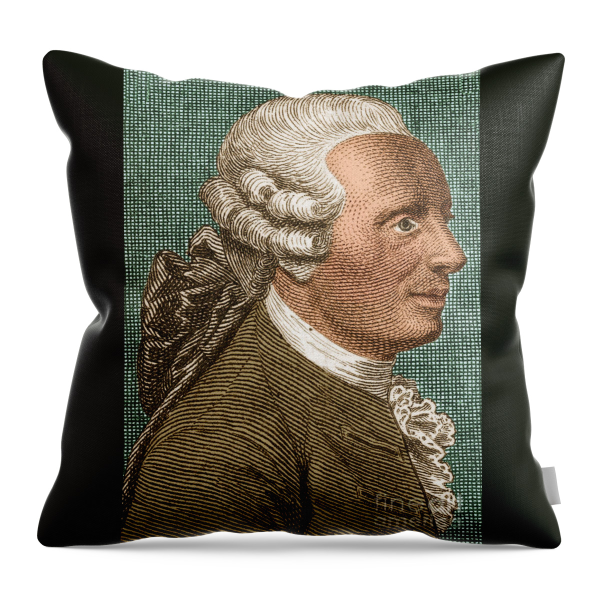 Science Throw Pillow featuring the photograph Jean Le Rond Dalembert, French Polymath #2 by Science Source