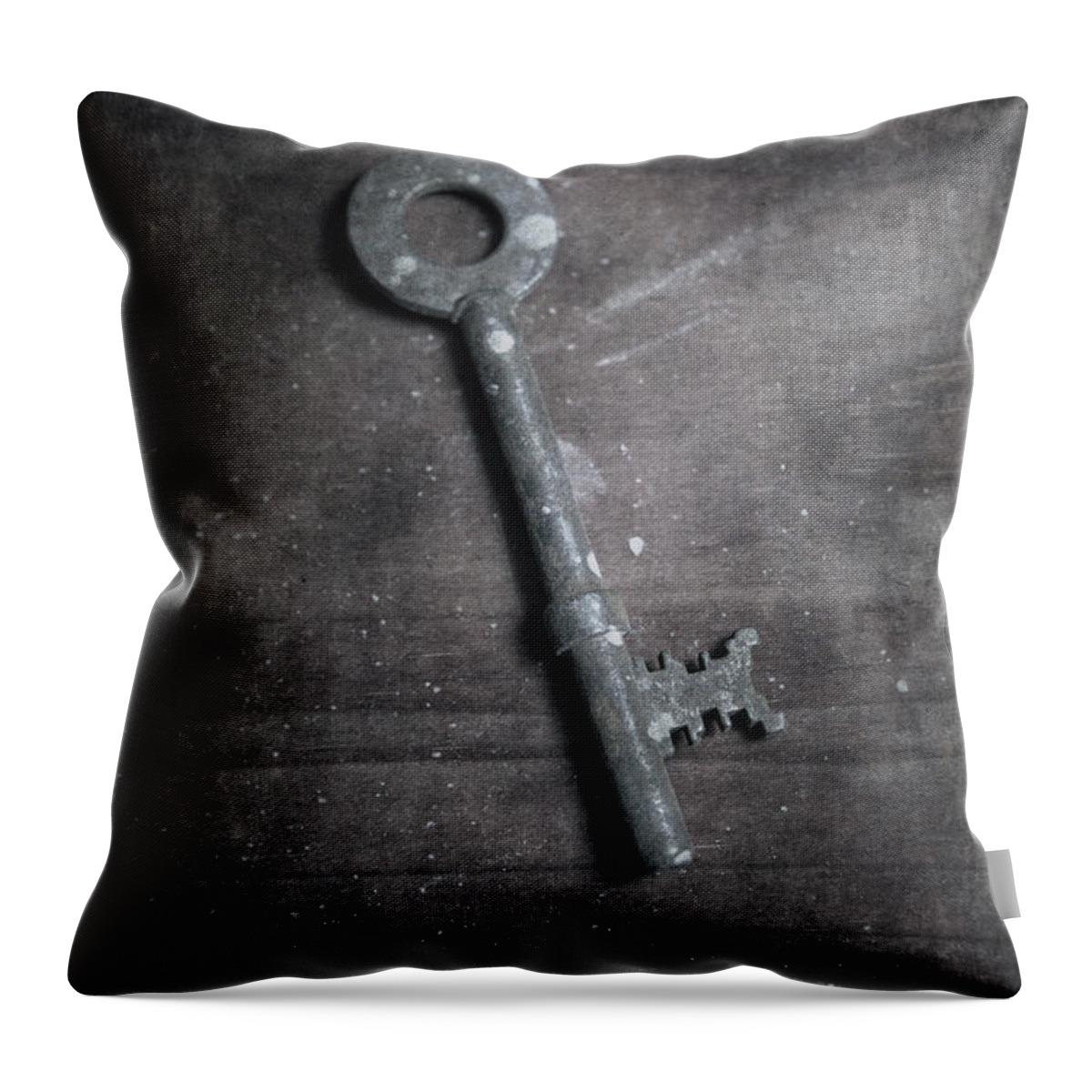Key Throw Pillow featuring the photograph key #2 by Joana Kruse